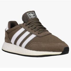 Adidas Earthy Brown and Crisp White Sneakers